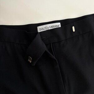 Vintage Dolce & Gabbana straight leg lightweight wool trousers